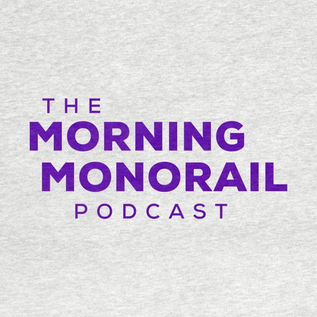 Morning Monorail Podcast Logo Purple Text Only by MorningMonorail